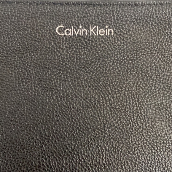 Calvin Klein Black Wristlet - 9.5" L, 6.5" H, 1" D - Picture 6 of 9